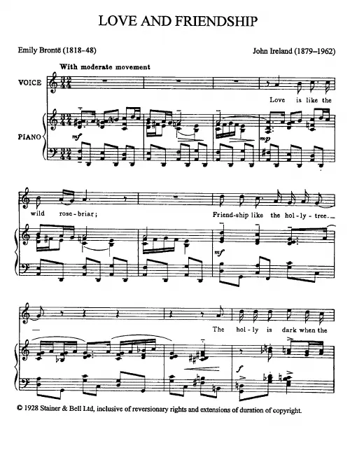 First page of 3 Songs (1926)