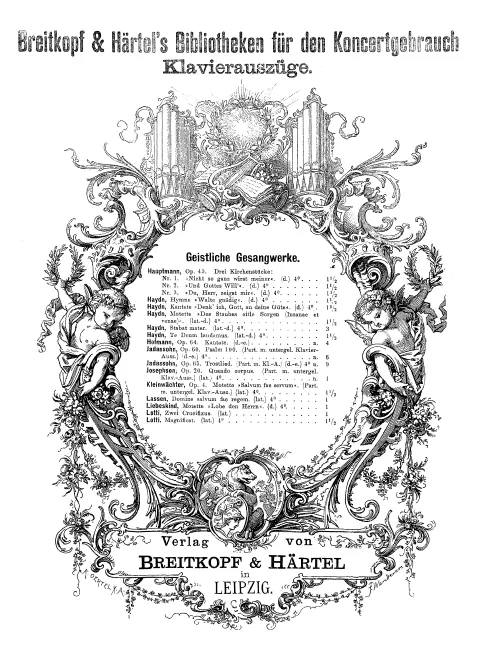 First page of Magnificat in C major