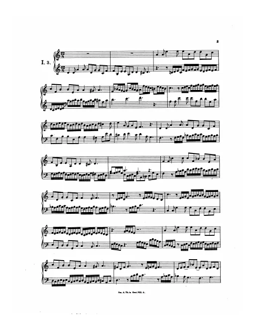 First page of Magnificat Fugue in D minor