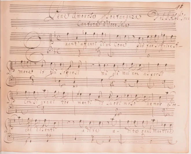 First page of Quanti affanni ad un core ; Lontananza in amore