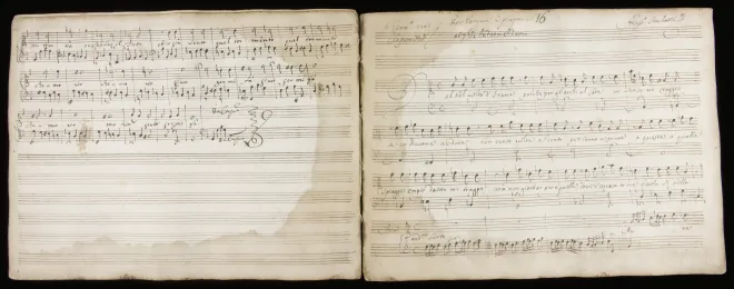 First page of Dal bel volto d'Irene