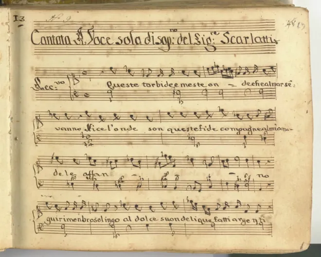 First page of Queste torbide e meste onde