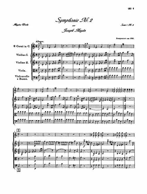 First page of Symphony No.2