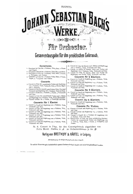 First page of Concerto for Flute, Violin and Harpsichord