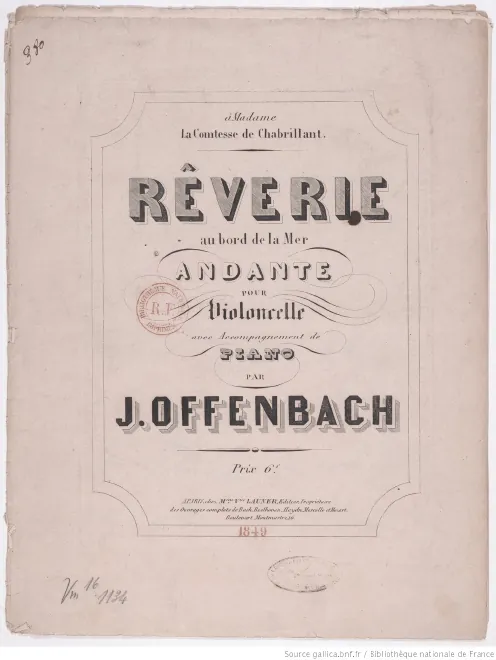 First page of Rêverie au bord de la mer