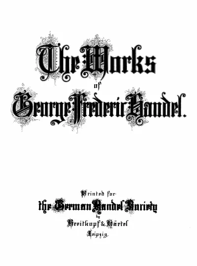 First page of Suite No.1 in A major