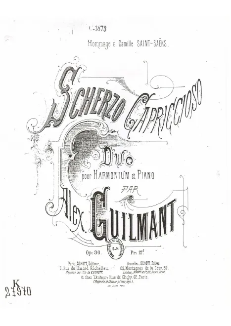 First page of Scherzo capriccioso