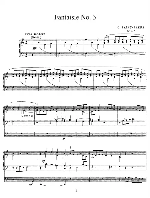 First page of Fantaisie No.3