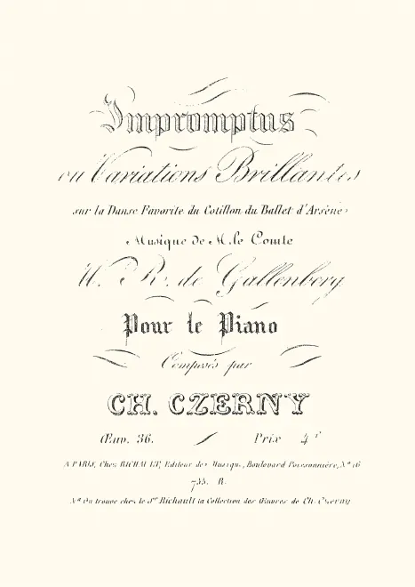 First page of Impromptus ou variations brillantes