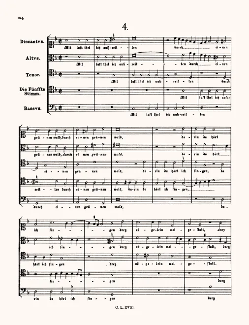 First page of Mit lust thet ich außreiten
