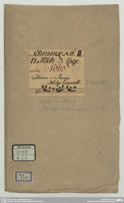 First page of Violin Sonata in G minor