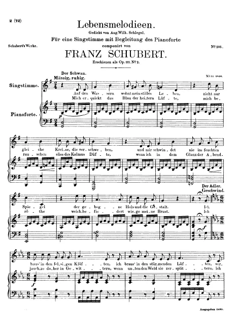First page of Lebensmelodien