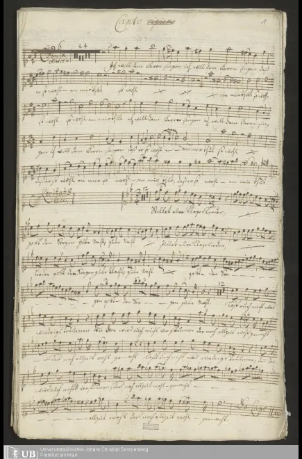 First page of Ich hoffe darauf daß du so gnädig bist
