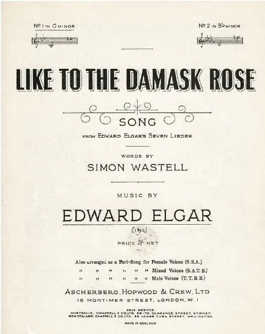 First page of Like to the Damask Rose