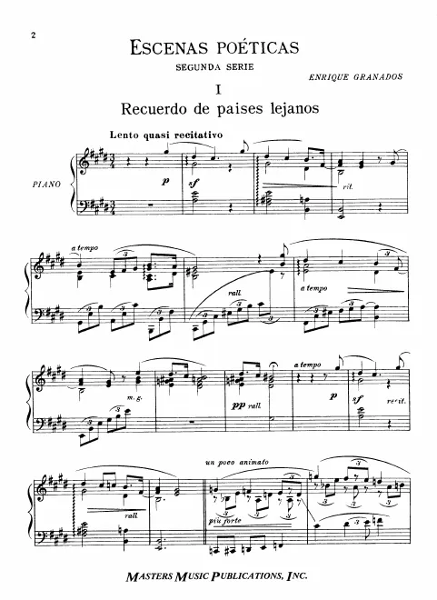 First page of Escenas Poéticas