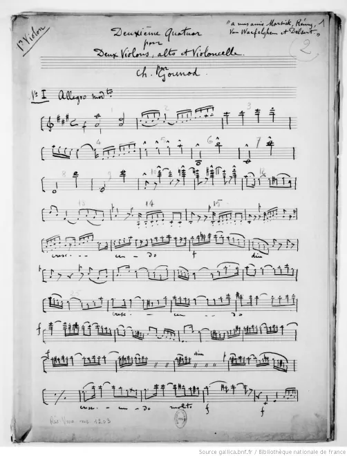 First page of String Quartet No.2