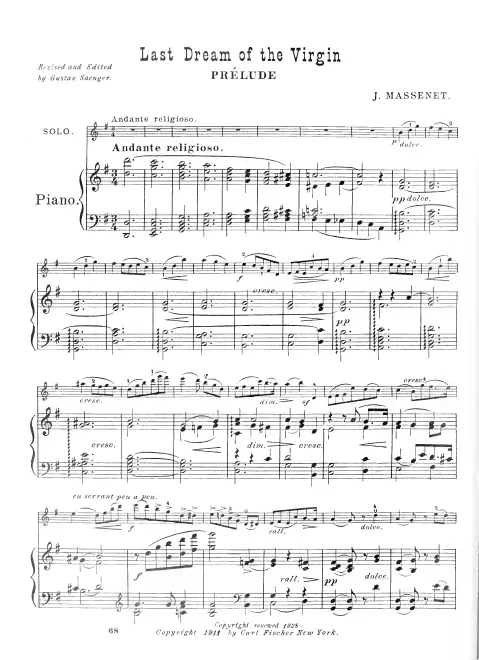 First page of La Vierge