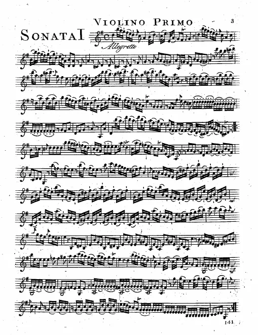 First page of String Duo in G major