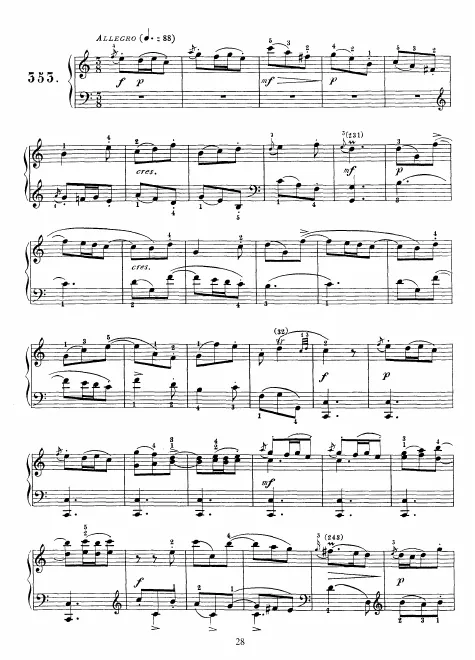 First page of Keyboard Sonata in C major