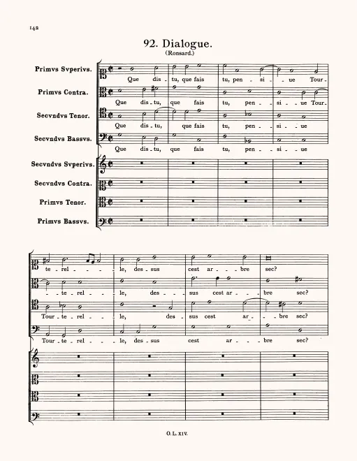 First page of Que dis-tu