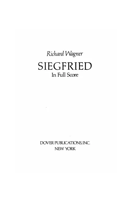 First page of Siegfried