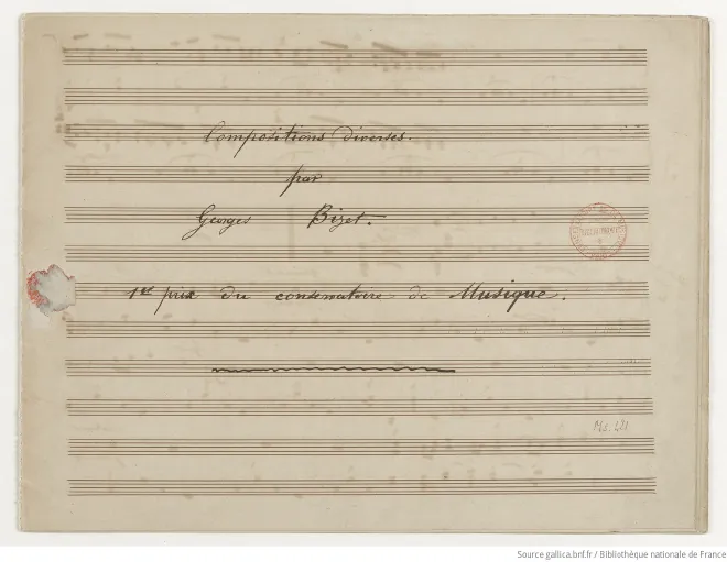 First page of Romance sans paroles