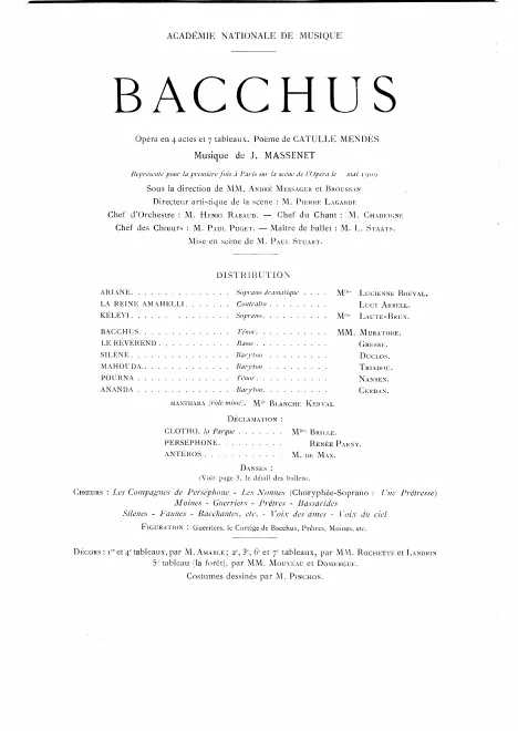 First page of Bacchus