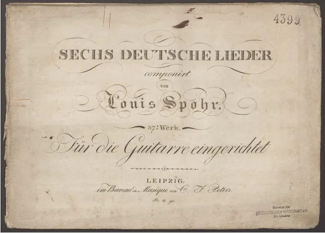 First page of 6 Deutsche Lieder