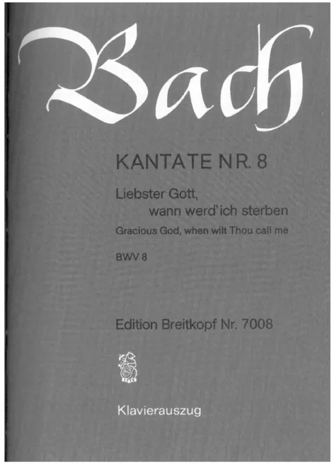 First page of Liebster Gott, wenn werd ich sterben?