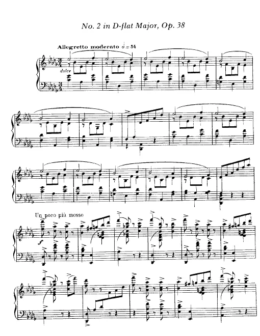 First page of Valse-Caprice No.2