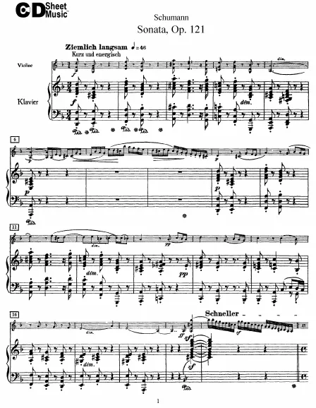 First page of Violin Sonata No.2