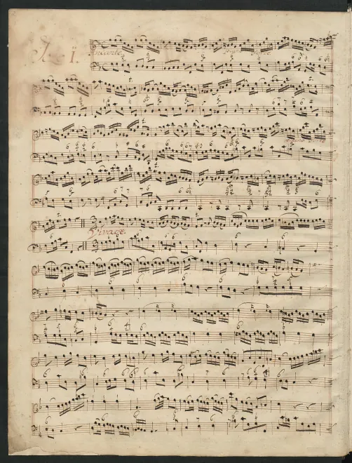 First page of Violin Sonata