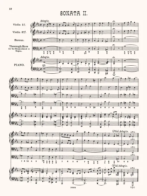 First page of Sonata No.2 in E-flat major