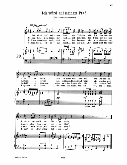 Complete Score (original / high voice, D minor)