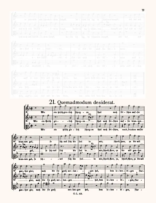 First page of Wie ein hirsch girlich schreyen thut