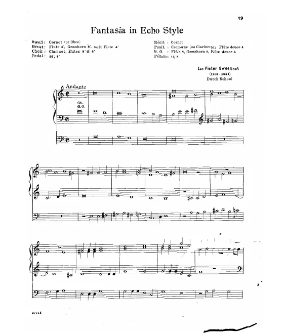 First page of Fantasia in Echo Style