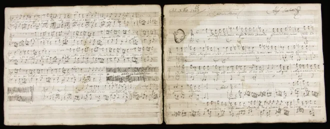 First page of O sol degl'occhi miei