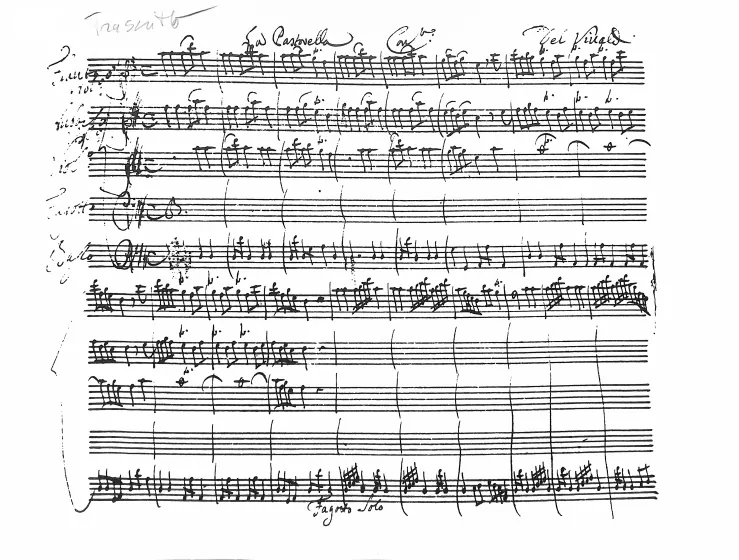 First page of Concerto La Pastorella for Recorder, Oboe and Violin in D major