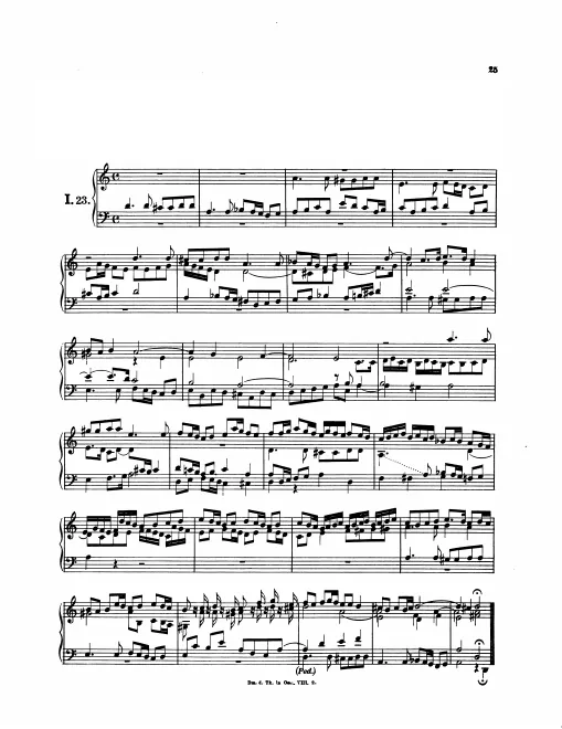First page of Magnificat Fugue