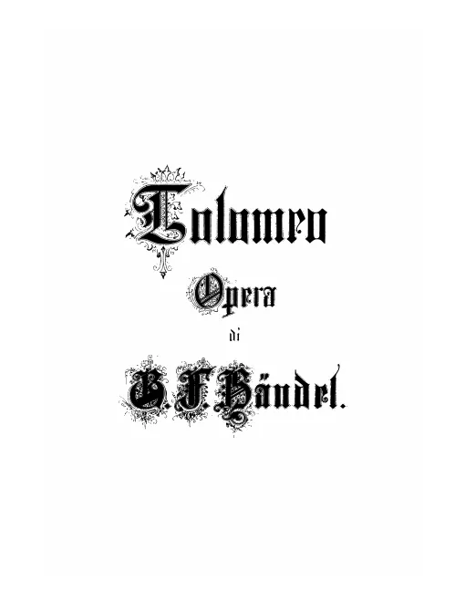 First page of Tolomeo, re d'Egitto