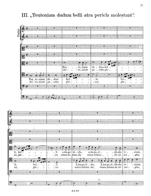 First page of Teutoniam dudum belli atra pericla molestant