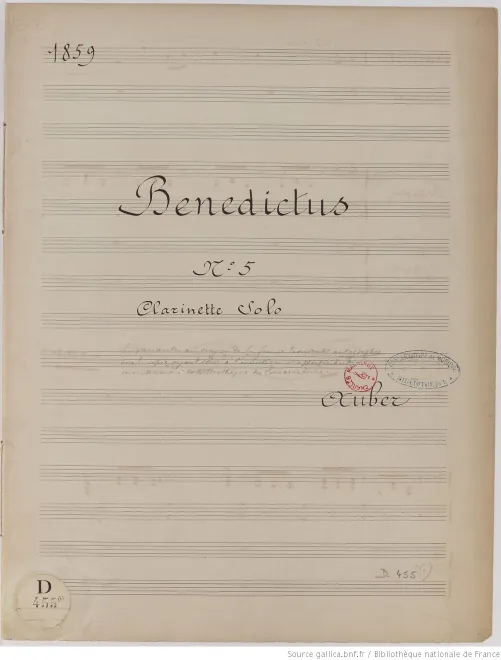 First page of Benedictus No.5