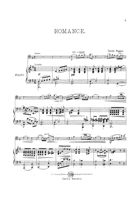First page of Romance