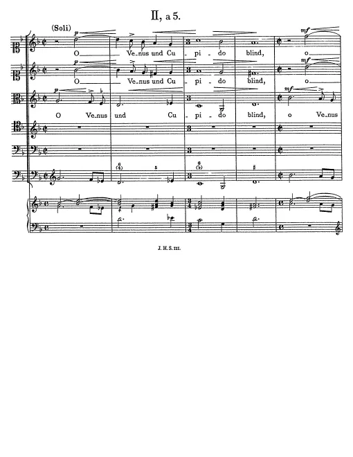 First page of O Venus und Cupido blind