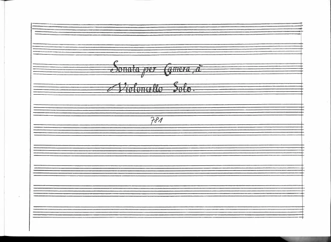 First page of Cello Sonata in A major