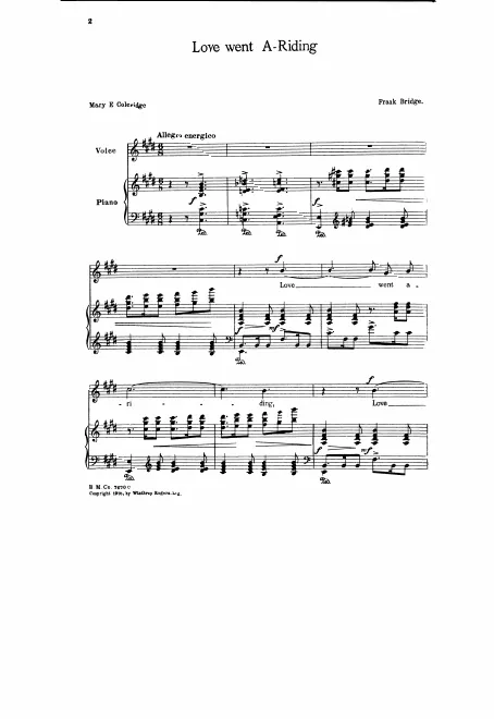 First page of Love went a-riding