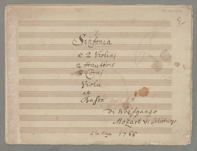 First page of Symphony in G major