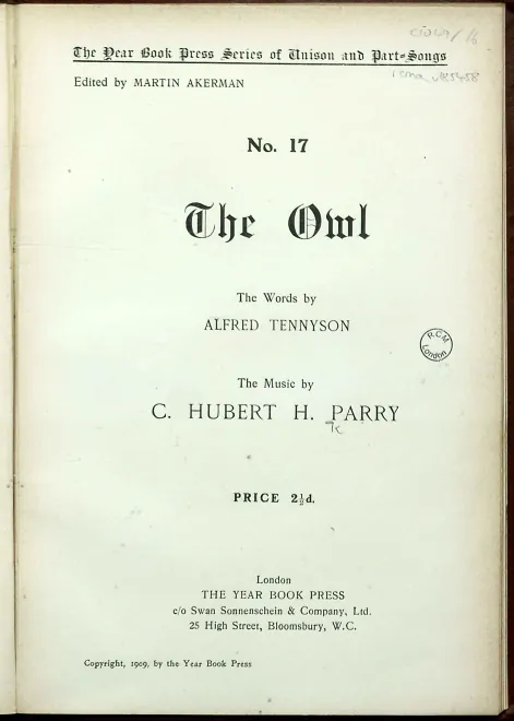 First page of The Owl