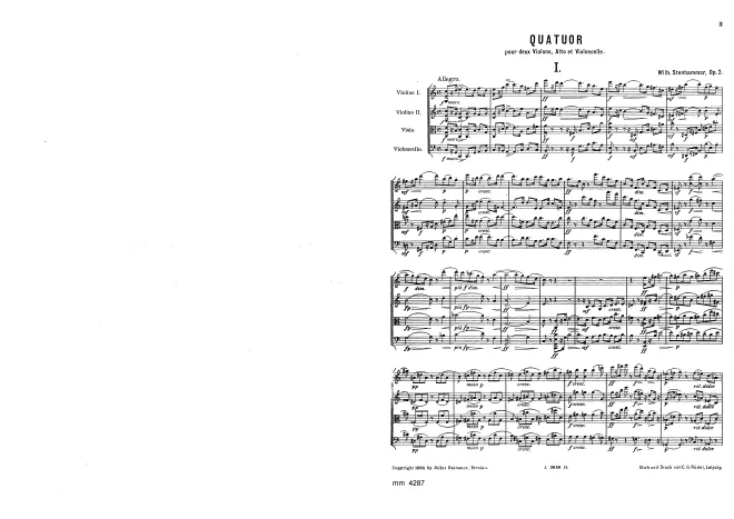 First page of String Quartet No.1
