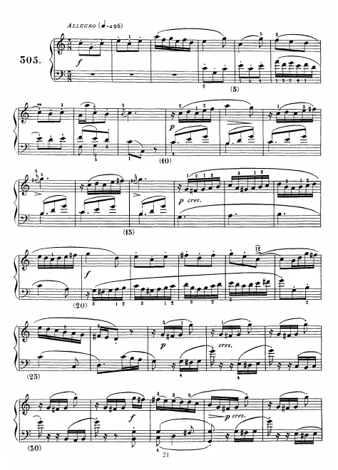 First page of Keyboard Sonata in C major